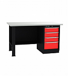 Верстак промышленный однотумбовый ATLAS CT1500Z-L-B031