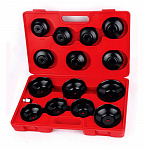 Съемники масляных фильтров (14шт) в кейсе HS-E1245